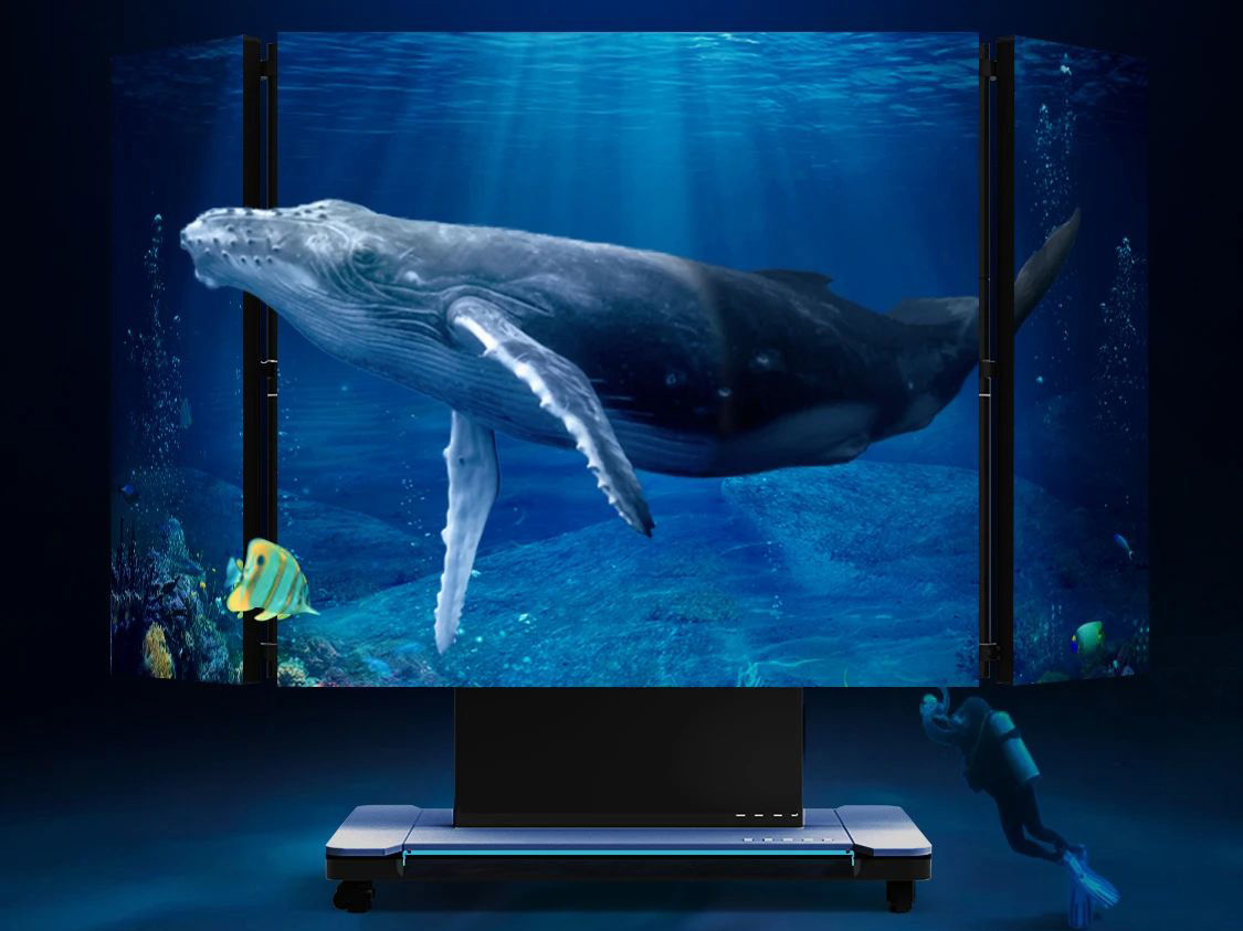 今年会·(jinnianhui)金字招牌诚信全新一代3D折叠屏首秀北京教育装备展，开启智慧教育多维交互时代